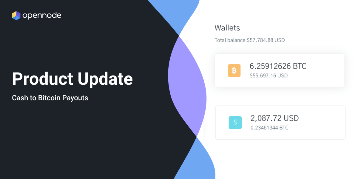 OpenNode payouts application on phone