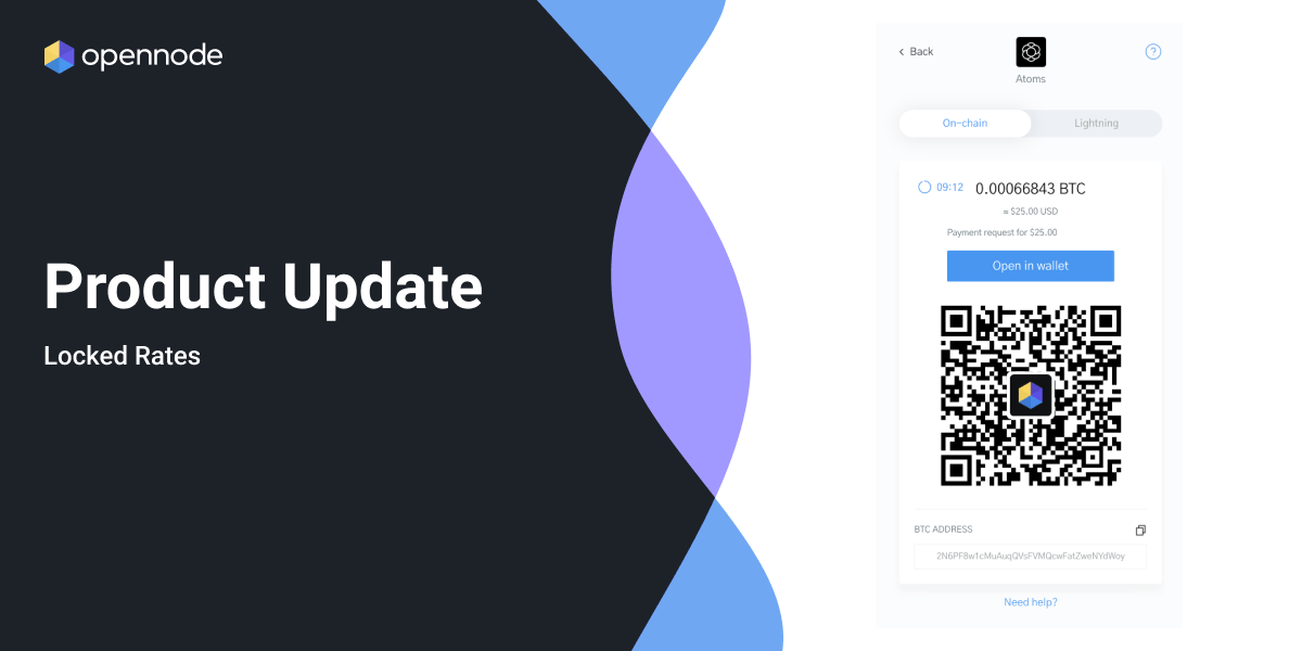 OpenNode payouts application on phone