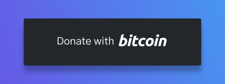 accept bitcoin donations on website