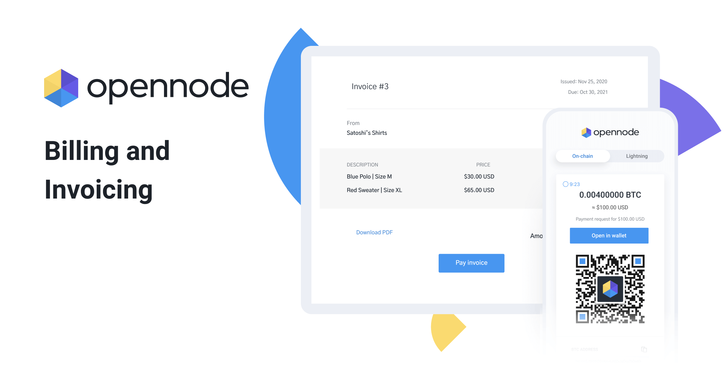 Billing and Invoices | OpenNode